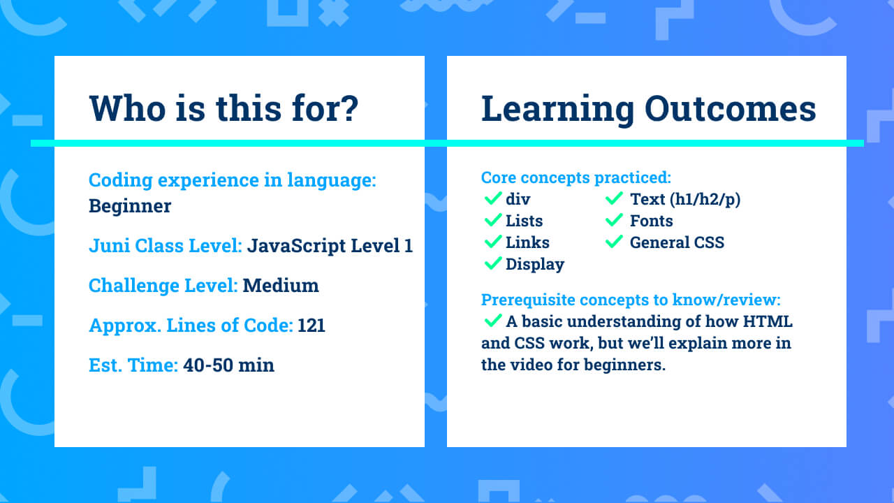 learnings from personal website code